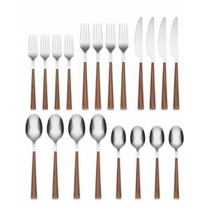 Cambridge 631020CBW12 Esben Beachwood 20-Piece Flatware Set, Box Ripped